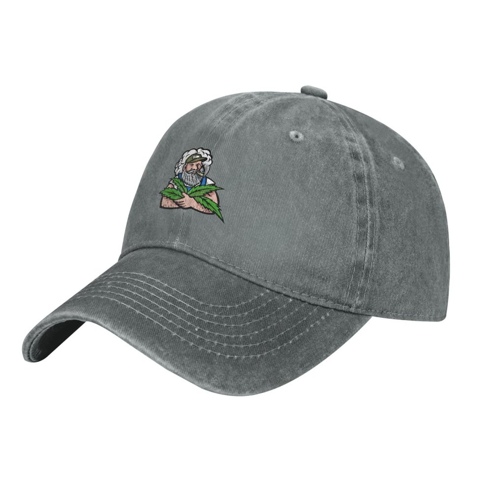 American Organic Hemp Farmer Dad Hat Vintage Baseball Cap for Men Women Hats Gifts Trucker Caps Gray