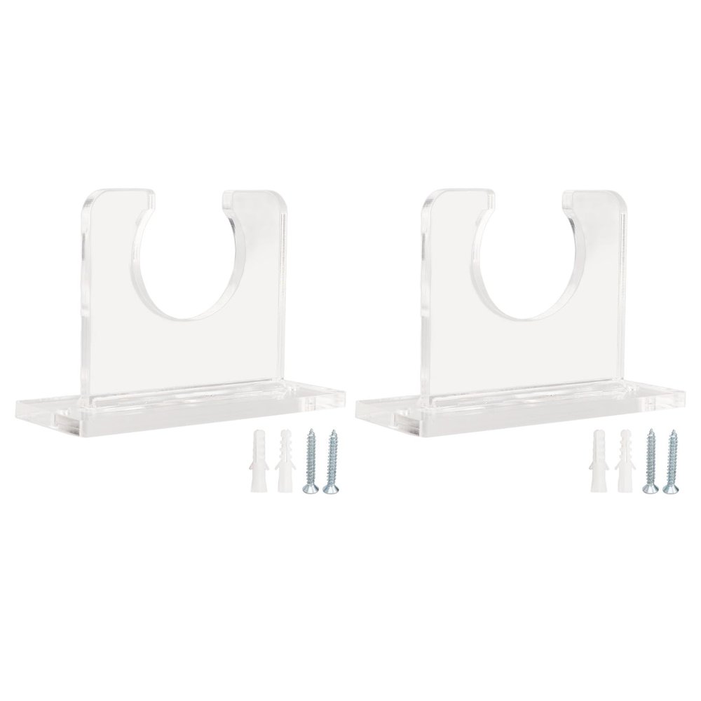 Baseball Bat Holder, Acrylic Baseball Wall Mount, Baseball Bat Display, Baseball Bat Display Holder Wall Hanger, Sturdy Acrylic Baseball Bat Holder - 2pcs Vertical Wall Mount Display Rack for Bats