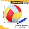 Threan 8.5 Inch Waterproof Pool Volleyball with Grip Technology Water Beach Pool Volleyball for Adults Outdoor and Indoor Activities(Red, Orange, Blue) view 2
