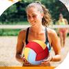 Threan 8.5 Inch Waterproof Pool Volleyball with Grip Technology Water Beach Pool Volleyball for Adults Outdoor and Indoor Activities(Red, Orange, Blue) view 4