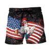 V-DECORPARKS Chicken Mens Swim Trunks - 4 of July Swimming Trunk for Men - Beach Shorts, Mens Swim Shorts 35 Size XL view 1