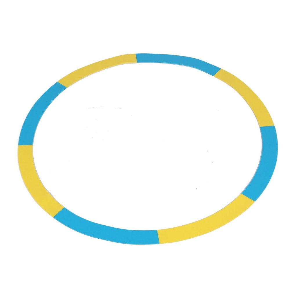 Golf Practice Target Rings - Golf Putting and Chipping Training Tool - Ultra Thin Silicone Vibrant Targets Indicator Golf Targets Circle - for Golf Training (Yellow Blue Medium