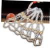 SUPVOX Double Basketball Net Pocket Iron Chain Net Easy to Use Storage for Sports Balls view 2