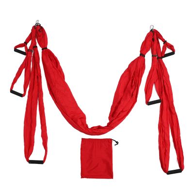 Anti Gravity Yoga Swing Kit,Aerial Yoga Hammock,Aerial Yoga Swing Set Polyester Cotton Adjustable Improve Flexibility Yoga Hammock(red)
