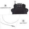 BESPORTBLE 3pcs Extendable Steel Lock for Helmets Password Lock Cable for Enhanced Security Versatile -Theft for Electric Cars Motorcycles view 2