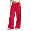 Summer Wide Leg Pants Woman Oversized Sweatpants Women Wide Leg Yoga Pants Summer Lightweight Tall Sweat Pants Y2k Drawstring High Waisted Sweatpants Casual Workout Pants Straight Leg Sweatpants view 3