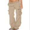 Costaric Cargo Pants for Women Hiking Military Tactical Pants 2024 Summer Baggy Straight Wide Leg Trousers with Pockets view 1
