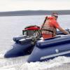 4-Stroke 8HP Outboard Motor, 196CC Heavy Duty Single Cylinder Fishing Boat Engine, Gasoline Power Air-Cooled System Marine Engine, for Inflatable Fishing Boats Yachts Water Sport Tools view 3