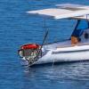 4-Stroke 8HP Outboard Motor, 196CC Heavy Duty Single Cylinder Fishing Boat Engine, Gasoline Power Air-Cooled System Marine Engine, for Inflatable Fishing Boats Yachts Water Sport Tools view 4