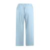 LRMQS Beach Pants Capri Length for Women 2026 Spring Summer Linen Capris Drawstring Elastic Waist Trendy Cropped Trousers view 3