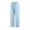LRMQS Beach Pants Capri Length for Women 2026 Spring Summer Linen Capris Drawstring Elastic Waist Trendy Cropped Trousers view 4