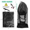 Pikpops Golf Push Cart Accessories - Backside Extension Storage Bag, Push Cart Organizer Golf Accessory Bag (Black, Large) view 2