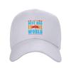 Adjustable I Have The Best Dad in The World Baseball Caps for Men Women Hat Truck Driver Hats Funny Baseball Cap White view 4