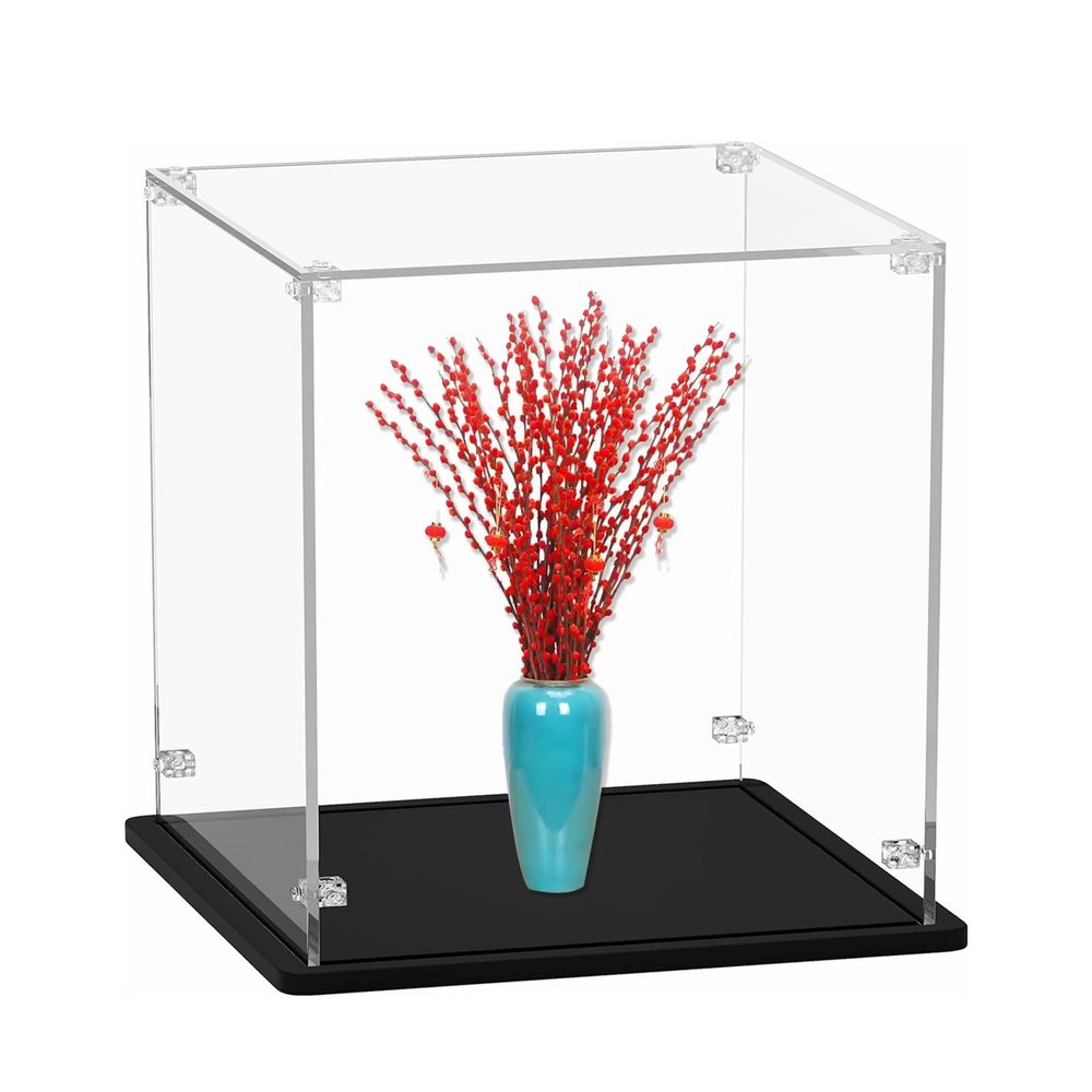 90 80 70 60 50 40 30 20 CM Extra Large Acrylic Display Case Dustproof Box, Clear Collectibles Display Box for Living Room Bedroom Study and Home Office ( Color : LxWxH , Size : 38x38x64cm(15x15x25in)