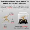 90 80 70 60 50 40 30 20 CM Extra Large Acrylic Display Case Dustproof Box, Clear Collectibles Display Box for Living Room Bedroom Study and Home Office ( Color : LxWxH , Size : 38x38x64cm(15x15x25in) view 2