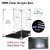 90 80 70 60 50 40 30 20 CM Extra Large Acrylic Display Case Dustproof Box, Clear Collectibles Display Box for Living Room Bedroom Study and Home Office ( Color : LxWxH , Size : 38x38x64cm(15x15x25in) view 3