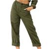 LRMQS Women Capri Pants 2026 Summer Trendy Linen Cropped Trouser with Pockets Beach Casual Cruise Fashion Capris Clothes view 2