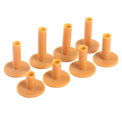 Akozon Rubber Tees, Tees Holder Rubber Driving Range Tee Training Practice Ball Holders Beginners Rubber Tees for Mats