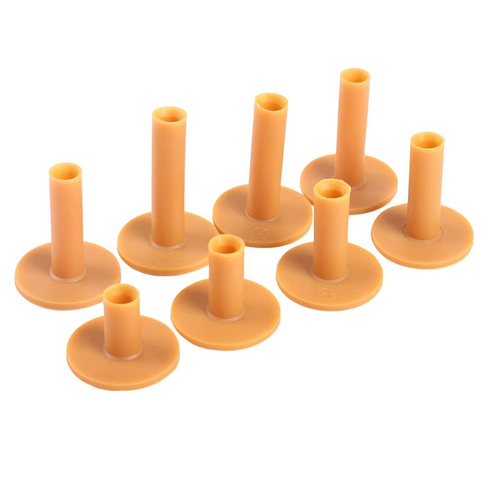 Akozon Rubber Tees, Tees Holder Rubber Driving Range Tee Training Practice Ball Holders Beginners Rubber Tees for Mats