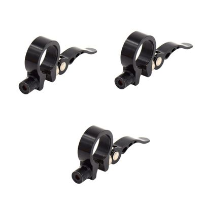 BESPORTBLE 3pcs Quick Release Bike Seatpost Clamp Aluminum Alloy Easy Installation for Road Black Finish Convenient Tool for Cyclists