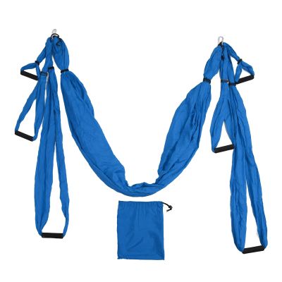 Anti Gravity Yoga Swing Kit,Aerial Yoga Hammock,Aerial Yoga Swing Set Polyester Cotton Adjustable Improve Flexibility Yoga Hammock(Deep Blue)