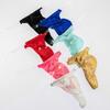 GAOGAO Free Breathing Male Pouch Ice Silk G-Strings & Thongs Underwear Men Brief with Transparent Waist Belt (Small, skin color) view 2