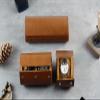 FSVNNSWKS Classic Leather Single Watch Travel Case, Personalized Luxury Watch Travel Case, Handmade by Artisans - Watch Carrying Case for Storage and Display (Espresso, 2 Watch Case) view 3
