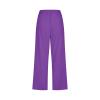 LRMQS Capri Pants for Women Casual Summer 2026 Drawstring Capris Linen Pants Pockets Beach Straight Wide Leg Cropped Trousers view 4