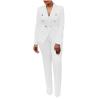 SACFOF 2 Piece Outfits for Women Long Sleeve Solid Color Blazer with Pants Casual Elegant Work Office Suit Sets view 1