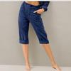 LRMQS Womens Capri Pants Summer Trendy Casual Elastic Waist Cropped Trouser Fashion Resort Wear Beach Vacation Capris Clothes view 3