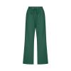 LRMQS Capri Pants for Women Casual Summer 2026 Drawstring Capris Linen Pants Pockets Beach Straight Wide Leg Cropped Trousers view 3