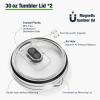 30 oz 887 ml Tumbler Lids,Magnetic Tumbler Lid Replacement for YETI,BPA Free 2 Pack Purple Tumbler Lids & 3 Pack Magnetic Slider view 3
