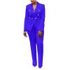 SACFOF 2 Piece Outfits for Women Long Sleeve Solid Color Blazer with Pants Casual Elegant Work Office Suit Sets view 1