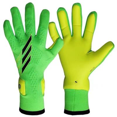 GJPWAKWM Soccer Goalkeeper Gloves Goalie Training Gloves Strong Grip Anti-Slip and Breathable for Adults and Children (Green,10)