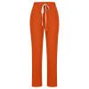 Womens Cotton Linen Casual Yoga Pants Sweatpants Casual Elastic High Waisted Comfy Lightweight Jogger Pants with Pocket view 4