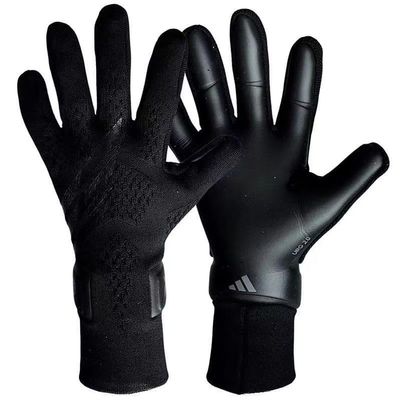 GJPWAKWM Soccer Goalkeeper Gloves Goalie Training Gloves Strong Grip Anti-Slip and Breathable for Adults and Children (Black,7)