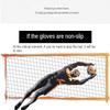 GJPWAKWM Soccer Goalkeeper Gloves Goalie Training Gloves Strong Grip Anti-Slip and Breathable for Adults and Children (Black,7) view 4