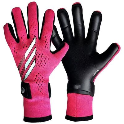 GJPWAKWM Soccer Goalkeeper Gloves Goalie Training Gloves Strong Grip Anti-Slip and Breathable for Adults and Children (Pink,6)