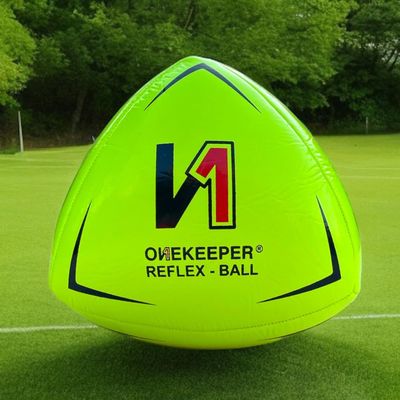 ONEKEEPER Soccer Reflex & Reaction Ball Fluo Yellow for Agility, Reflex, and Speed Training for Kids and Juniors (Yellow Fluorescent)