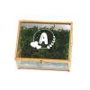 Personalized Initial Glass Ring Box with Moss, Custom Monogram Ring Box for Wedding Ceremony, Bridesmaid Jewelry Box, Birthday, Engagements Gifts for Her, Ring Bearer Box, Wedding Favors, view 2