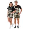 FOCO New Orleans Saints NFL Mens Thematic Bib Shortalls - 2XL view 3