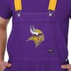 FOCO Minnesota Vikings NFL Mens Team Stripe Bib Shortalls - M view 3