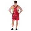 FOCO San Francisco 49ers NFL Mens Paint Splatter Bib Shortalls - L view 2