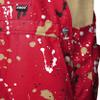 FOCO San Francisco 49ers NFL Mens Paint Splatter Bib Shortalls - L view 4