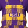 FOCO LSU Tigers NCAA Mens Plaid Bib Shortalls - 3XL view 3