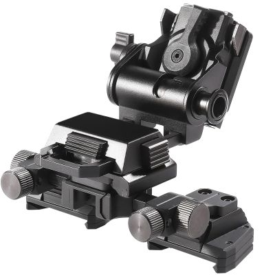 LEESEN Metal L4G24 NVG Mount Bracket Holder Metal Night Vision Adapter Bracket Set Suitable for PVS15 PVS18 GPNVG18 Goggle Night Vision Stent Skip Fast OPS Accessory G24 Dovetail Bracket, Black