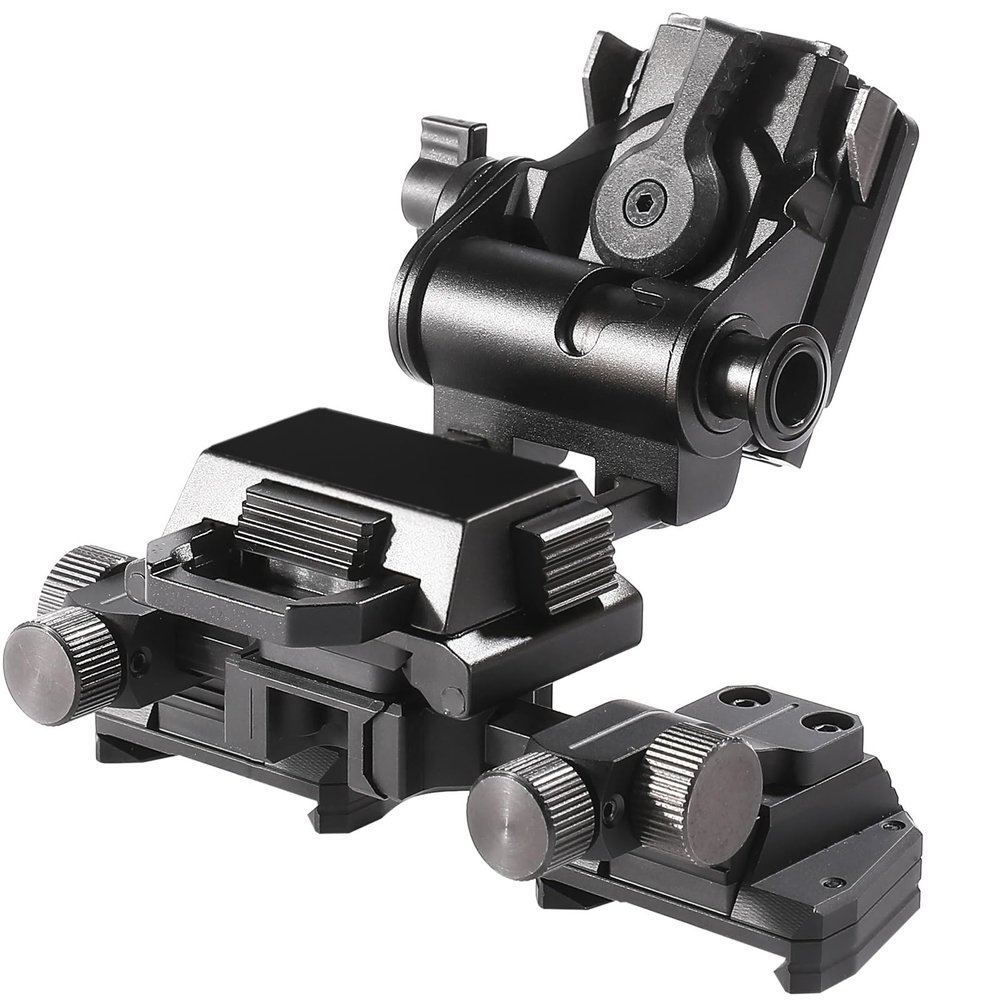 LEESEN Metal L4G24 NVG Mount Bracket Holder Metal Night Vision Adapter Bracket Set Suitable for PVS15 PVS18 GPNVG18 Goggle Night Vision Stent Skip Fast OPS Accessory G24 Dovetail Bracket, Black