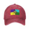 Bandera Purpecha Dad Hat Vintage Baseball Cap for Men Women Hats Gifts Trucker Caps Red view 2