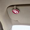 From the Heart Oklahoma Sooners Circle Visor Clip Licensed Car Truck Vehicle Accessory OU, Silver view 2
