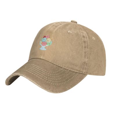Glass Bowl Ice Cream Dad Hat Vintage Baseball Cap for Men Women Hats Gifts Trucker Caps